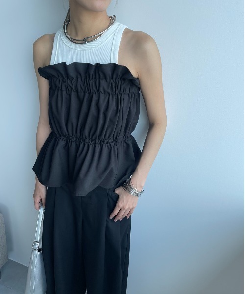 AIC.（エーアイシー）の「ギャザーペプラムベアビスチェ（チューブ