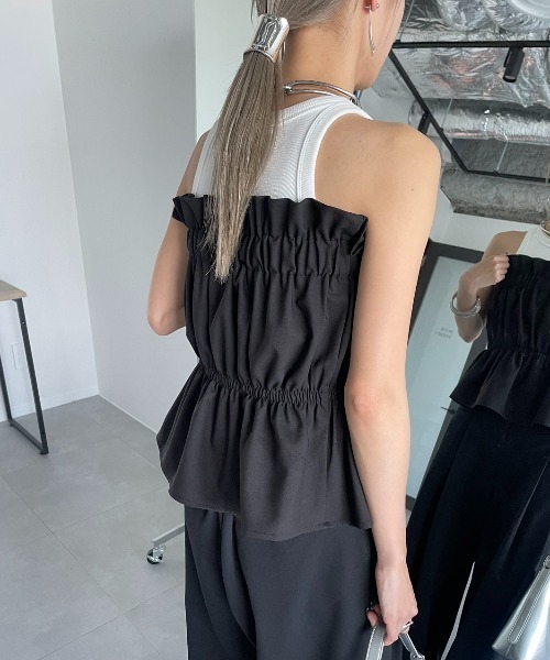 AIC.（エーアイシー）の「ギャザーペプラムベアビスチェ（チューブ