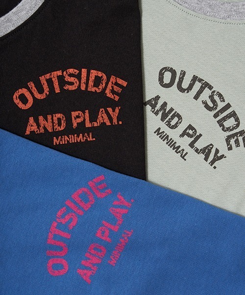 minimal（ミニマル）の「【撥水】バイカラーbigTシャツ（Tシャツ/カットソー・キッズ・ブルー/カーキ/ブラック・110cm/140cm/120cm/130cm/100cm）」の16枚目の写真