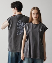 CLEL | 【CLEL】Vintage Design Sleeveless Print T-Shirt/ヴィンテージデザイン ノースリーブプリントTシャツ(Tシャツ/カットソー)