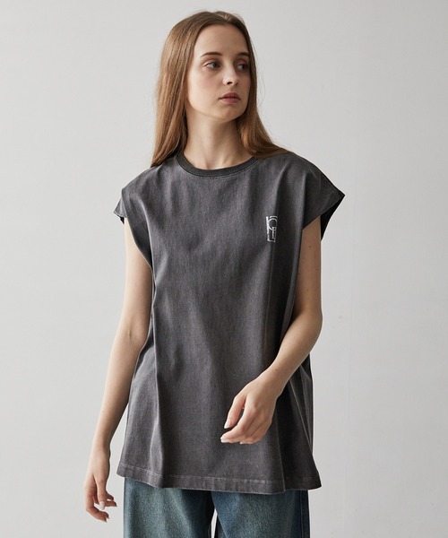 CLEL（クレイル）の「【CLEL】Vintage Design Sleeveless Print T-Shirt/ヴィンテージデザイン ノースリーブプリントTシャツ（Tシャツ/カットソー・メンズ・チャコールグレー/グレー/ブラック・L/M/S/XS）」の20枚目の写真