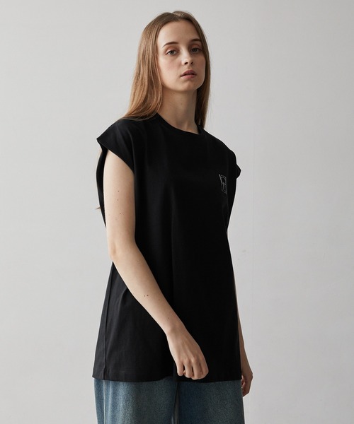CLEL】Vintage Design Sleeveless Print T-Shirt/ヴィンテージ