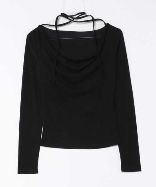 HALEY PESCA（ヘーリーペスカ）の「HALEY PESCA/チョーカーストラップカットソー（Tシャツ/カットソー・レディース・ホワイト/ブラック・MEDIUM/LARGE）」の11枚目の写真