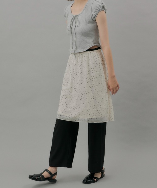 GIUNON シアースカート dot sheer skirt / ドットシアースカート（スカート）｜GIUNON