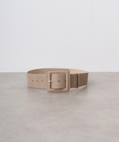 FUNALIVE(ファンアライブ)の「クルミバックル太ベルト(合皮)(ベルト・レディース・ダークブラウン/ブラック/ベージュ・FREE)」の12枚目の写真