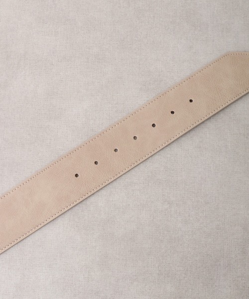 FUNALIVE(ファンアライブ)の「クルミバックル太ベルト(合皮)(ベルト・レディース・ダークブラウン/ブラック/ベージュ・FREE)」の7枚目の写真