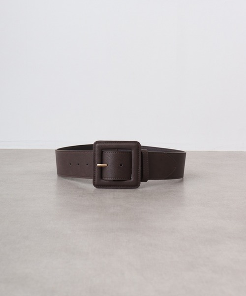 FUNALIVE(ファンアライブ)の「クルミバックル太ベルト(合皮)(ベルト・レディース・ダークブラウン/ブラック/ベージュ・FREE)」の11枚目の写真