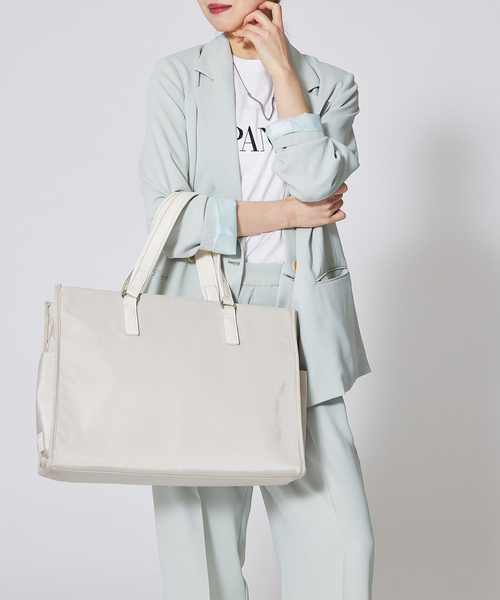 LOWELL things（ロウェル　シングス）の「【推し活】オシゴトトートバッグ/推し活バッグ/通勤通学バッグ/ビジネスバッグ/遠征バッグ（トートバッグ・レディース・アイボリー/ブラック・フリー）」の3枚目の写真