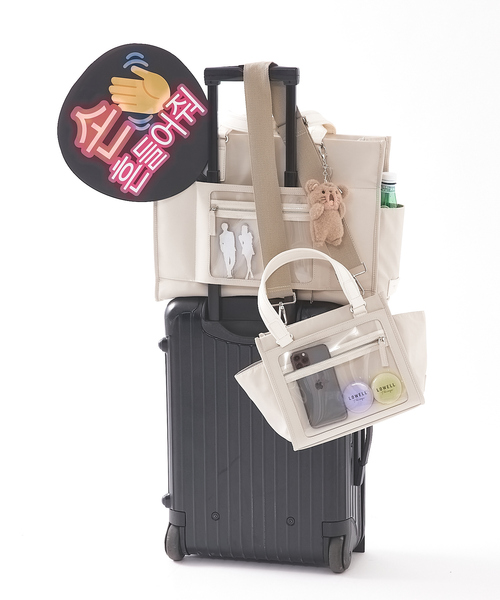 LOWELL things（ロウェル　シングス）の「【推し活】オシゴトトートバッグ/推し活バッグ/通勤通学バッグ/ビジネスバッグ/遠征バッグ（トートバッグ・レディース・アイボリー/ブラック・フリー）」の15枚目の写真