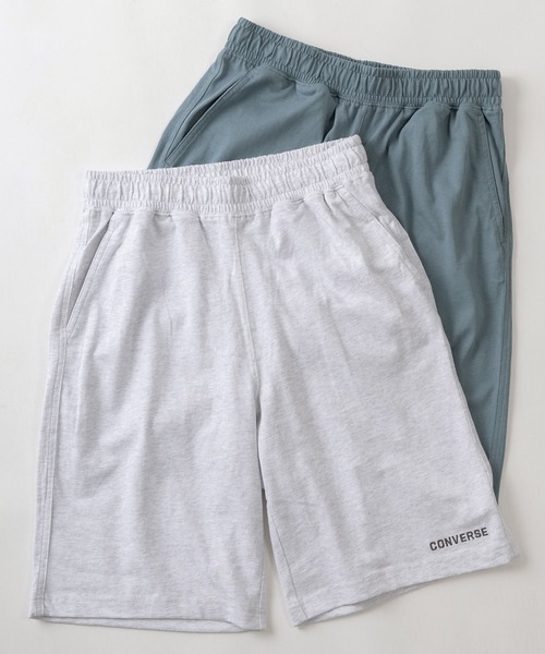 CONVERSE（コンバース）の「【CONVERSE/コンバース】ブランドネーム ワンポイントロゴ刺繍デザイン ライトオンス スウェットショーツ/ハーフパンツ（その他パンツ・メンズ・ネイビー/ブラック/グレー/オートミール/ライトブルー/オレンジ/グリーン/イエロー/アッシュグレー・L/M/XL）」の5枚目の写真