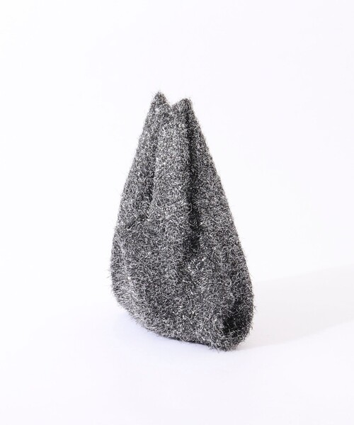 NOLLEY’S(ノーリーズ)の「フィルムラメニットバッグ(バックパック/リュック・レディース・ブラック/ベージュ・FREE)」の4枚目の写真