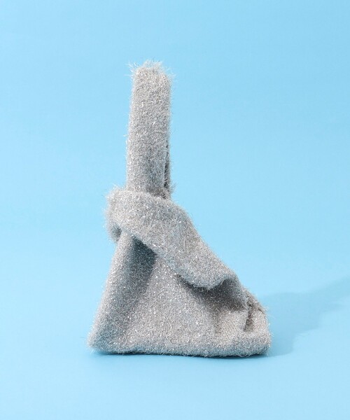 NOLLEY’S(ノーリーズ)の「フィルムラメニットバッグ(バックパック/リュック・レディース・ブラック/ベージュ・FREE)」の10枚目の写真