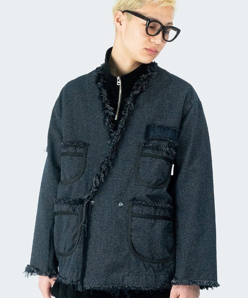 masterkey（マスターキー）の「mj9942- GM-JK ノーカラージャケット（ノーカラージャケット・メンズ・ブラック・2/1）」の11枚目の写真