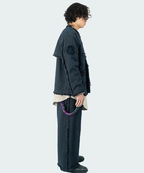 masterkey（マスターキー）の「mj9942- GM-JK ノーカラージャケット（ノーカラージャケット・メンズ・ブラック・2/1）」の13枚目の写真