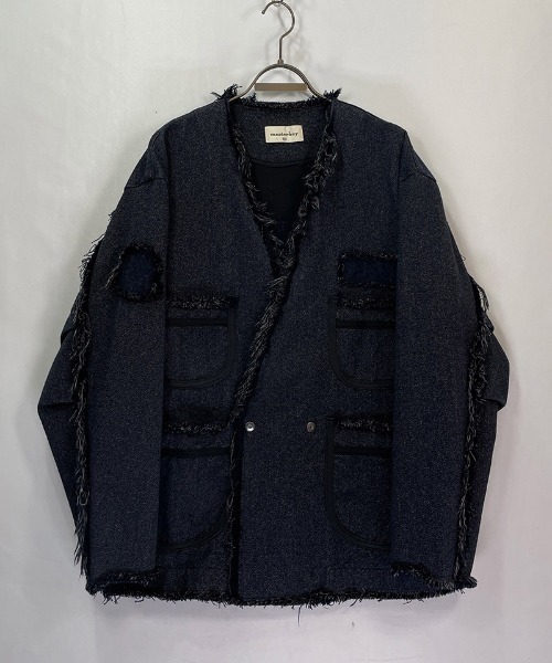 masterkey（マスターキー）の「mj9942- GM-JK ノーカラージャケット（ノーカラージャケット・メンズ・ブラック・2/1）」の14枚目の写真