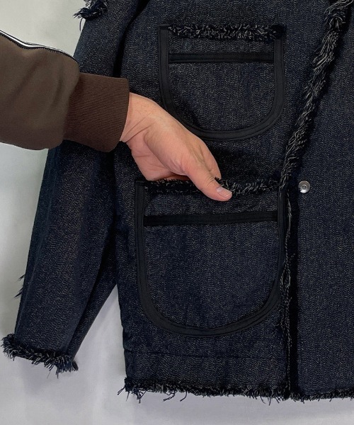 masterkey（マスターキー）の「mj9942- GM-JK ノーカラージャケット（ノーカラージャケット・メンズ・ブラック・2/1）」の17枚目の写真