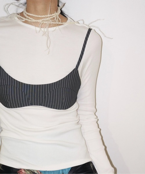 musubore(ムスボレ)の「bra bustier / ブラビスチェ(ベスト・レディース・ブラック/ホワイト・FREE)」の17枚目の写真