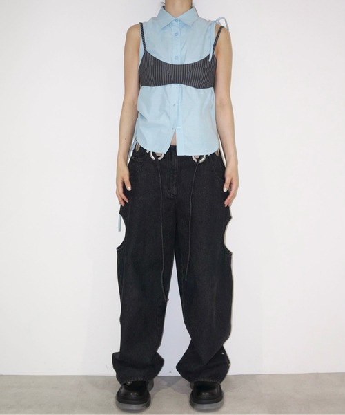 musubore(ムスボレ)の「bra bustier / ブラビスチェ(ベスト・レディース・ブラック/ホワイト・FREE)」の22枚目の写真