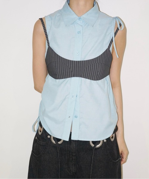musubore(ムスボレ)の「bra bustier / ブラビスチェ(ベスト・レディース・ブラック/ホワイト・FREE)」の21枚目の写真