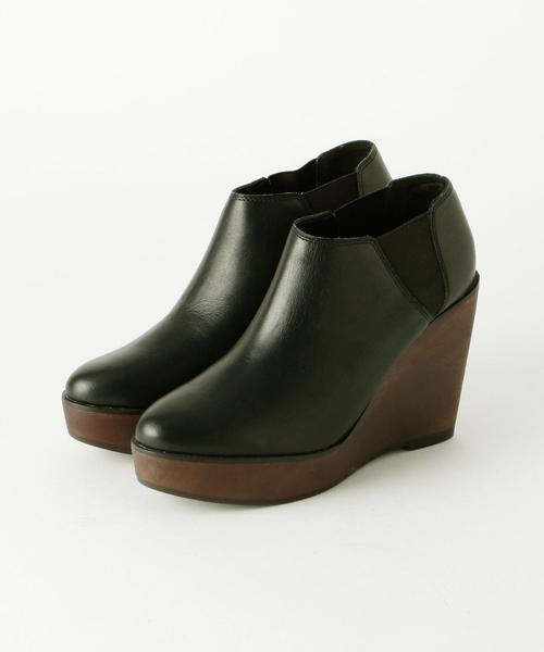 Another Edition(アナザーエディション)の「サイドゴアウウェッジブーティー/ AE SideGOA WDG BTE110◆(ブーティ・レディース・ネイビー/ブラック・LARGE/SMALL/MEDIUM)」の3枚目の写真