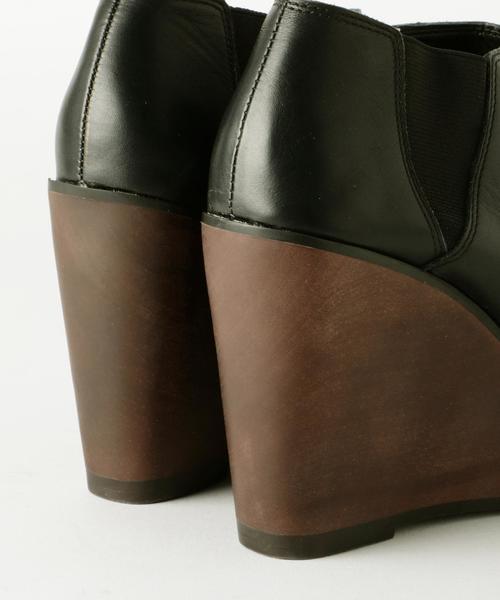 Another Edition(アナザーエディション)の「サイドゴアウウェッジブーティー/ AE SideGOA WDG BTE110◆(ブーティ・レディース・ネイビー/ブラック・LARGE/SMALL/MEDIUM)」の9枚目の写真