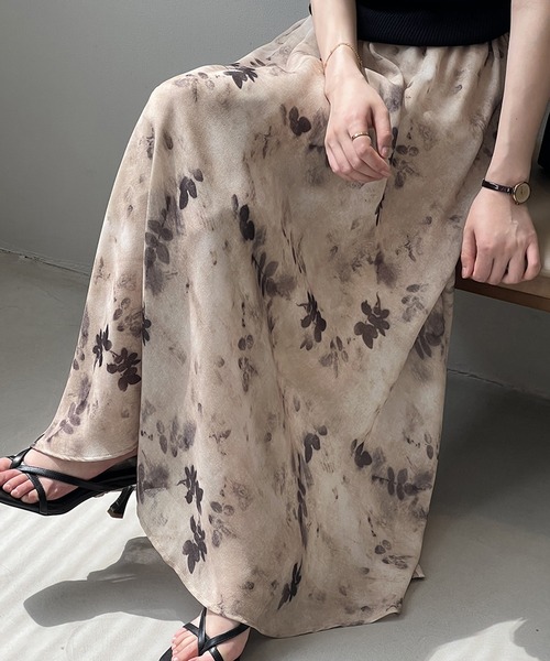 aimoha（アイモハ）の「墨絵感スカート（スカート・レディース・イエロー/グレー・MEDIUM/LARGE）」の22枚目の写真