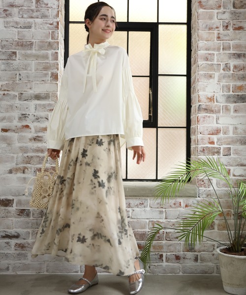 aimoha（アイモハ）の「墨絵感スカート（スカート・レディース・イエロー/グレー・MEDIUM/LARGE）」の7枚目の写真