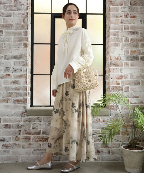 aimoha（アイモハ）の「墨絵感スカート（スカート・レディース・イエロー/グレー・MEDIUM/LARGE）」の9枚目の写真