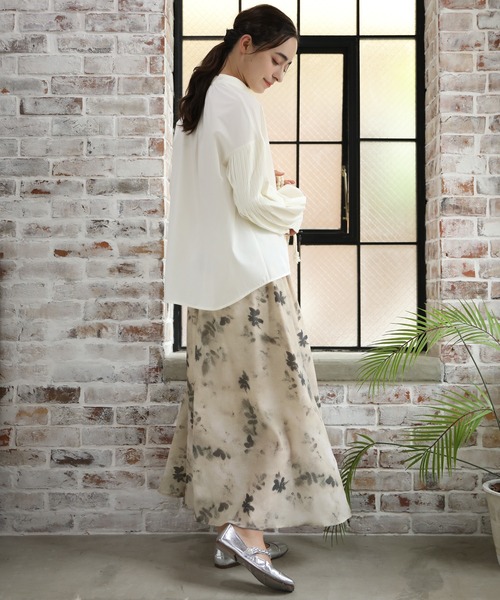 aimoha（アイモハ）の「墨絵感スカート（スカート・レディース・イエロー/グレー・MEDIUM/LARGE）」の11枚目の写真