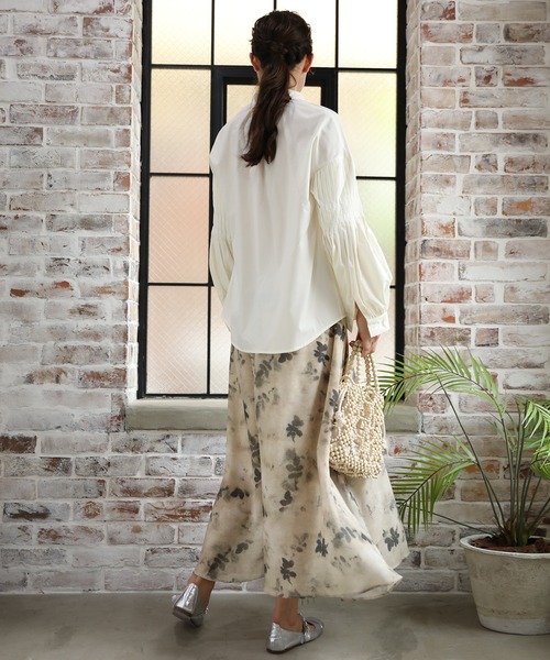 aimoha（アイモハ）の「墨絵感スカート（スカート・レディース・イエロー/グレー・MEDIUM/LARGE）」の14枚目の写真