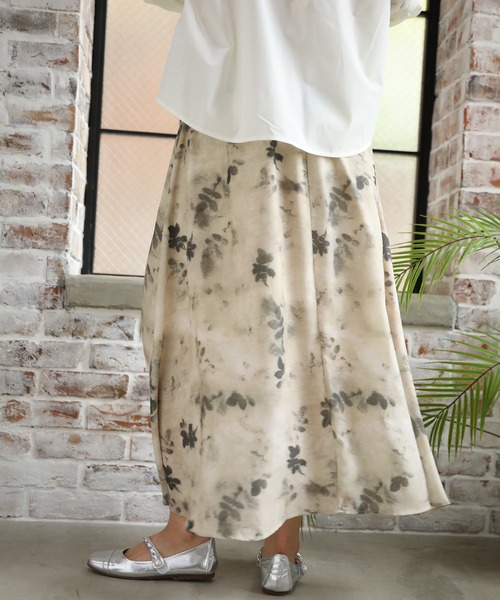 aimoha（アイモハ）の「墨絵感スカート（スカート・レディース・イエロー/グレー・MEDIUM/LARGE）」の15枚目の写真