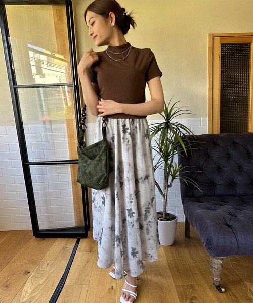 aimoha（アイモハ）の「墨絵感スカート（スカート・レディース・イエロー/グレー・MEDIUM/LARGE）」の19枚目の写真