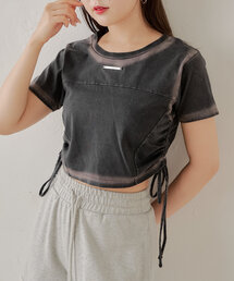 Chico（チコ）の「【新色追加】サイドドロストピグメントチビT（Tシャツ/カットソー）」