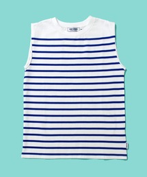 MONT KEMMEL モンケメル BASQUE NO SLEEVE SOLID BORDER バスク ソリッド&パネルボーダー ノースリーブ Tシャツ