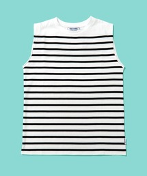 MONT KEMMEL モンケメル BASQUE NO SLEEVE SOLID BORDER バスク ソリッド&パネルボーダー ノースリーブ Tシャツ
