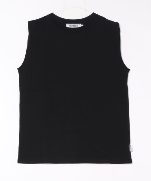 MONT KEMMEL（モンケメル）の「MONT KEMMEL モンケメル BASQUE NO SLEEVE SOLID BORDER バスク ソリッド＆パネルボーダー ノースリーブ Tシャツ（Tシャツ/カットソー・レディース・ホワイト/ブラック×ホワイト/ホワイト×ピンク/ホワイト×ブラック/ホワイト×ブルー/ブラック・36）」の8枚目の写真