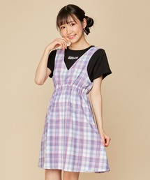 JENNI love（ジェニィラブ）の「ドッキングチェックワンピ（ワンピース・キッズ）」