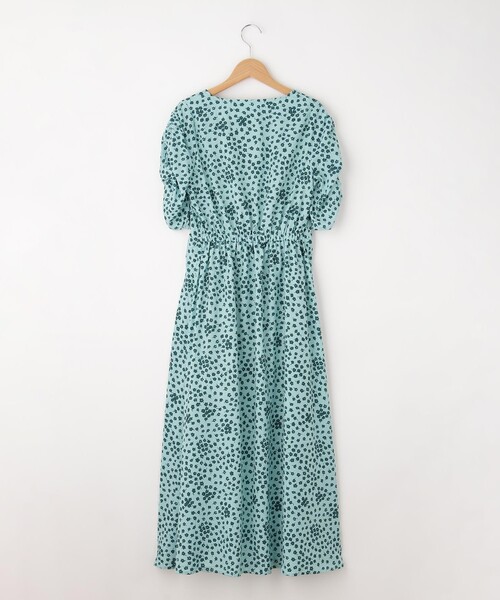 美品 RAY CASSIN レイカズン 花柄ワンピース 黒 裏地 上品 キュート 美品 RAY CASSIN レイカズン 花柄ワンピース 黒 裏地 上品