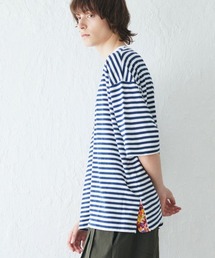 rehacer : Slit Border Flower CS / スリット ボーダー フラワーカットソー