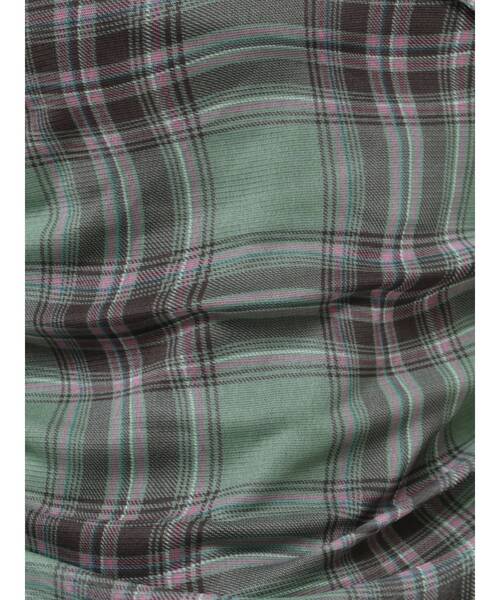 jouetie（ジュエティ）の「チェックパターンギャザーシアートップス（Tシャツ/カットソー・レディース・グリーン/レッド・MEDIUM）」の9枚目の写真