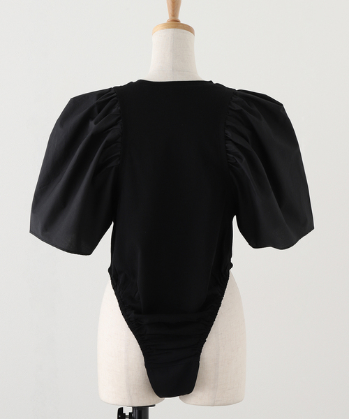 IENA(イエナ)の「SELENAHELIOS/セレナヘリオス Layered Like Bodysuit ボディースーツ 24-1-1-2004(その他トップス・レディース・ホワイト/ブラック・FREE)」の11枚目の写真