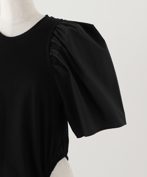 IENA(イエナ)の「SELENAHELIOS/セレナヘリオス Layered Like Bodysuit ボディースーツ 24-1-1-2004(その他トップス・レディース・ホワイト/ブラック・FREE)」の8枚目の写真