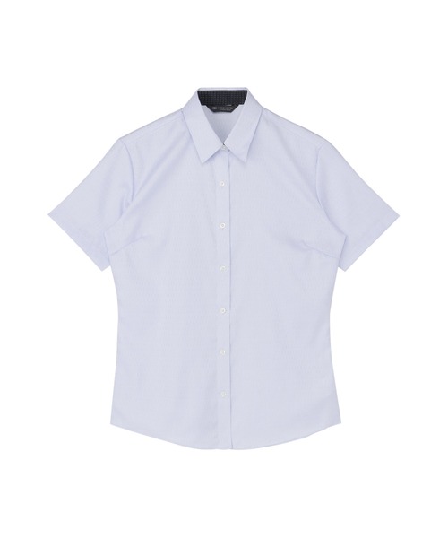 TOKYO SHIRTS(トウキョウシャツ)の「超形態安定ノーアイロン レギュラー 半袖ビジネスワイシャツ(ビジネスシャツ・レディース・サックスブルー・M/XL/LL/L/S)」の1枚目の写真