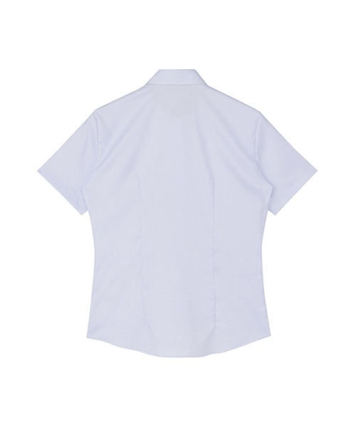TOKYO SHIRTS(トウキョウシャツ)の「超形態安定ノーアイロン レギュラー 半袖ビジネスワイシャツ(ビジネスシャツ・レディース・サックスブルー・M/XL/LL/L/S)」の3枚目の写真
