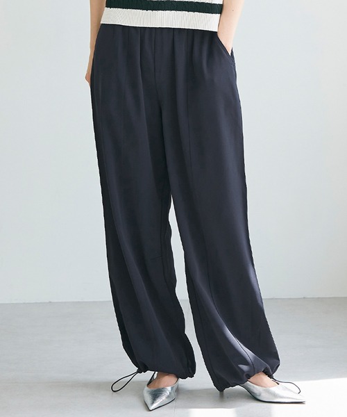 coca（coca）（コカ）の「きれいめパラシュートパンツ（カーゴパンツ・レディース・ネイビー/カーキ・M/L）」の2枚目の写真