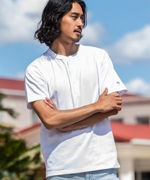 『JEMORGAN LONG JOHNS/ジェーイーモーガンロングジョーンズ』天竺ヘンリーネック半袖T【+】