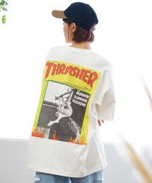 THRASHER/スラッシャー×Manhattan Portage/マンハッタンポーテージ コラボTシャツ オーバーサイズ MP-M584