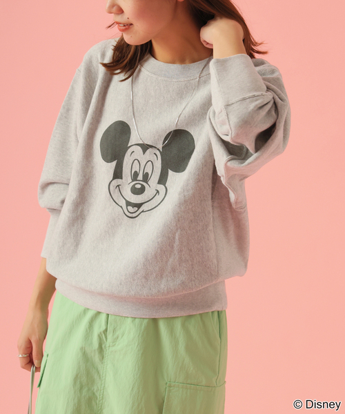 【Champion】RE REVERSE WEAVE ＜MICKEY MOUSE Champion X Disney Mickey Mouse Embroidered Logo Reverse