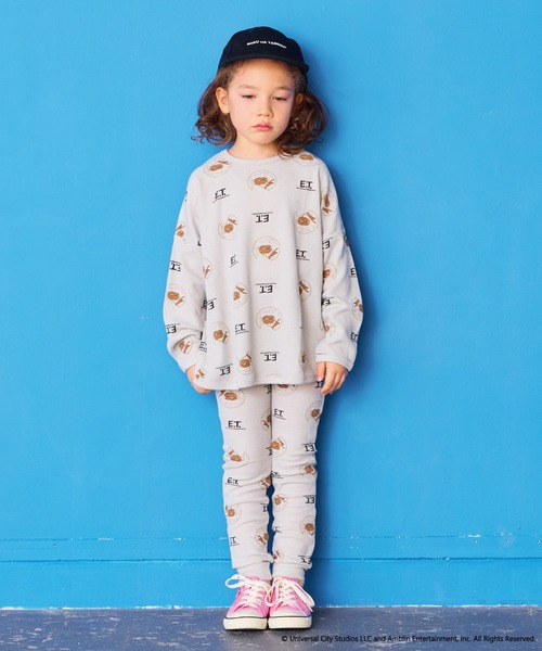 MARKEY'S（マーキーズ）の「【E.T.】別注ワッフルロンT（Tシャツ/カットソー・キッズ・グレー・100/90/80/130/120/110/95）」の8枚目の写真