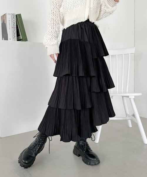 セール】ボリュームティアードスカート（スカート）｜CLEA（クレア）の